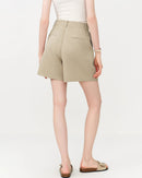 Versatile Linen Blend Classic Casual Shorts