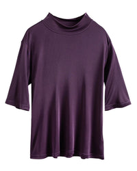 Mulberry Silk Half-Sleeve T-Shirt
