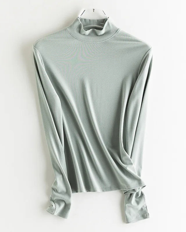 Wool-Blend Long-Sleeve Tee