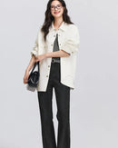 Diamond Jacquard Oversized Cotton Shirt
