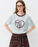 Loose-Fit Crew Neck T-Shirt With Letter Print