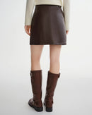High-Waist A-Line Mini Skirt