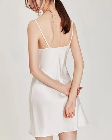 Mulberry Silk Spaghetti Strap Mini Dress