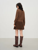 Relaxed O-Neck Knit Coatigan