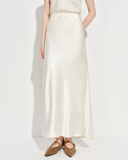 Elastic-Waist Flared Skirt