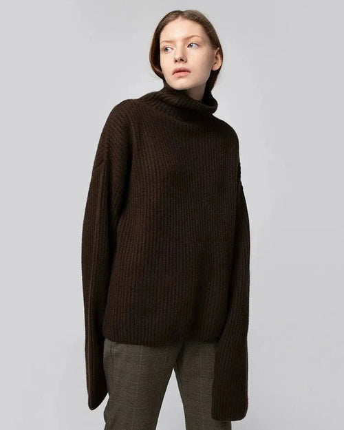 Turtleneck Loose-Fit Cashmere Sweater