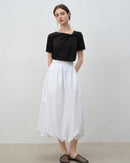 Asymmetrical Knotted Short-Sleeved T-Shirt