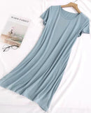 Modal Short Sleeve Mini Sleep Dress
