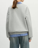 Loose-Fit Crewneck Cotton Sweatshirt
