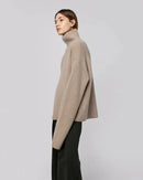 Turtleneck Loose-Fit Cashmere Sweater