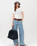 Slim-Fit Cropped Short-Sleeve T-Shirt