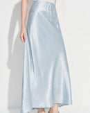 Elastic-Waist Flared Skirt