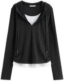 Hooded Knit Pullover Top