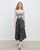 Asymmetrical Hem High-Waisted A-Line Skirt