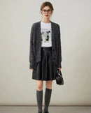 Bright Yarn V-Neck Knit Cardigan