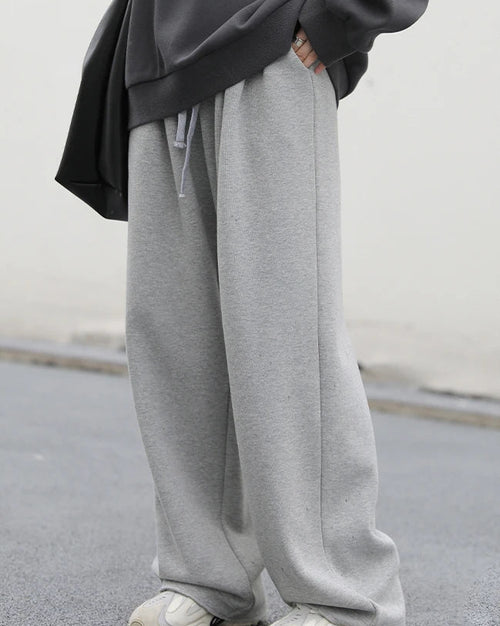 High-Waisted Drawstring Wide-Leg Pants