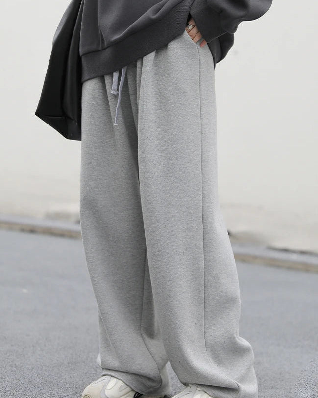 High-Waisted Drawstring Wide-Leg Pants