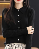 Basic Wool Shirt Cardigan