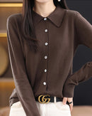 Basic Wool Shirt Cardigan