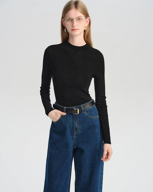Wool Slim-Fit Knit Sweater