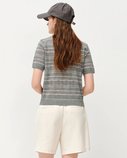 Lightweight Short-Sleeve Knit T-Shirt