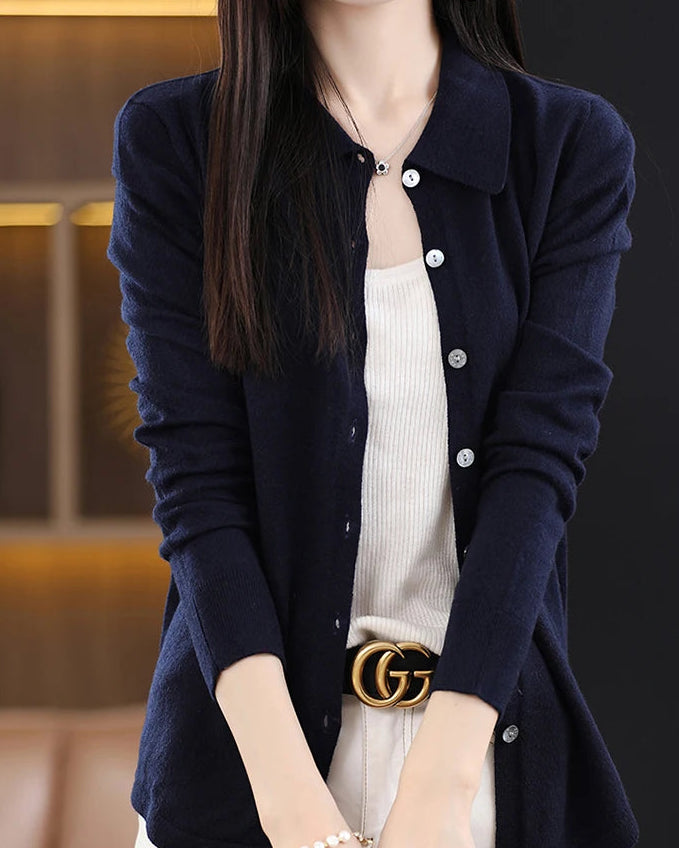 Basic Wool Shirt Cardigan