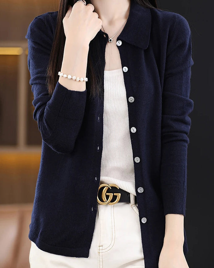 Basic Wool Shirt Cardigan