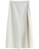 Irregular Hem High-Waisted A-Line Skirt