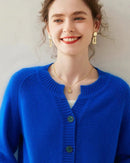 Cashmere Knitted Short Cardigan