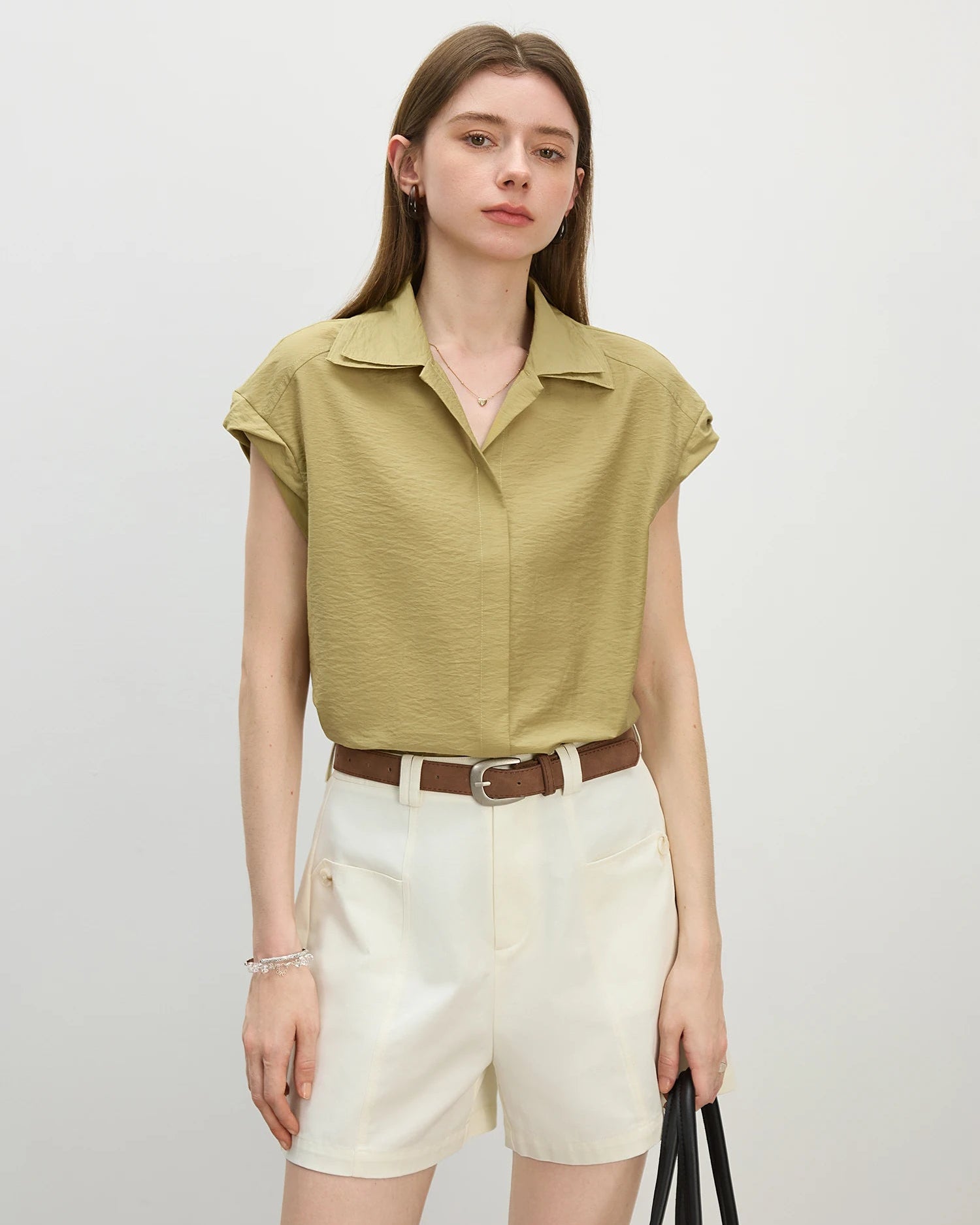 Premium collared knit short-sleeved shirt crafted for a polished look, offering a versatile blend of comfort and style for your lounging needs or daily activities.