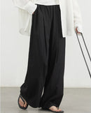 High-Waist Pleated Wide-Leg Trousers