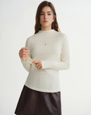 Antibacterial Soft-Touch Turtleneck Layering Top