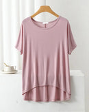 Modal Oversized Short Sleeve Pajama Top