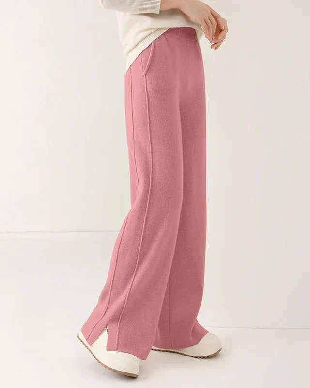 100% Wool Wide-Leg Sweatpants