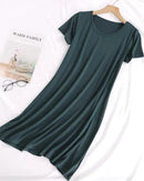 Modal Short Sleeve Mini Sleep Dress