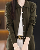 Basic Wool Shirt Cardigan