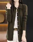 Basic Wool Shirt Cardigan