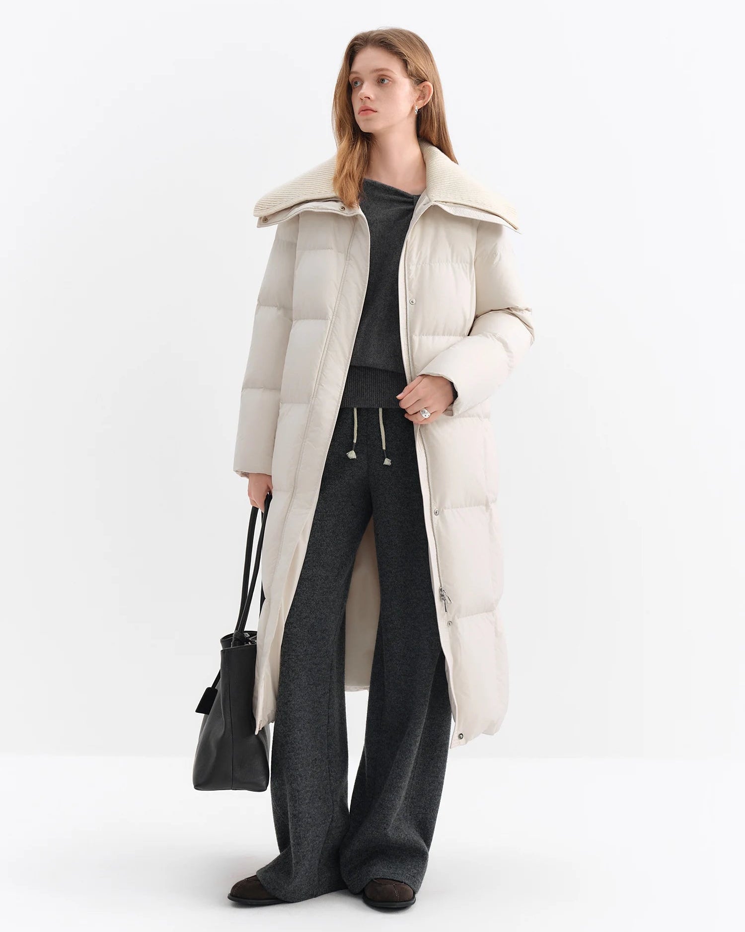 High-Waisted Straight-Leg Pants