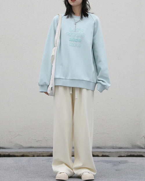High-Waisted Drawstring Wide-Leg Pants