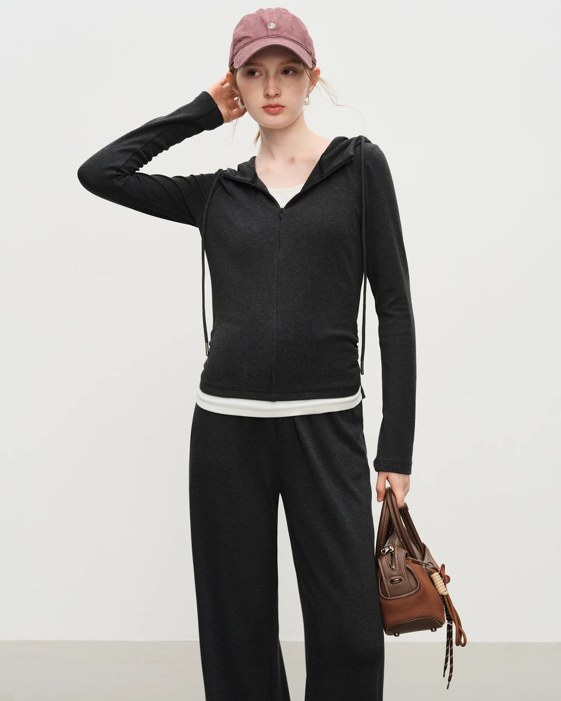 Hooded Knit Pullover Top