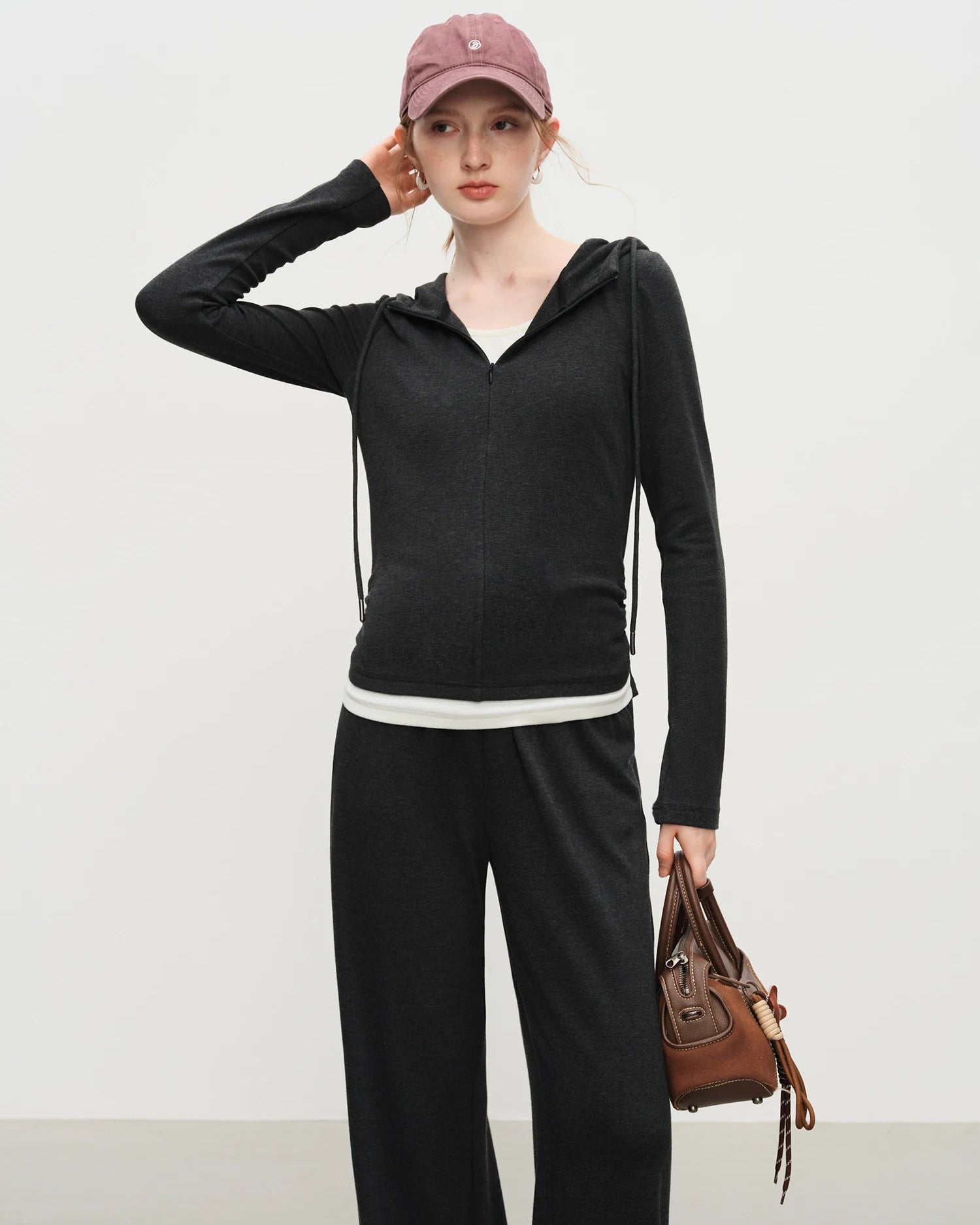 Hooded Sports Knitwear Set