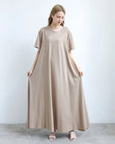 Loose A-Line Short Sleeve Nightgown Dress