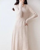 Merino Wool Knitted Sweater Dress