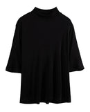 Mulberry Silk Half-Sleeve T-Shirt