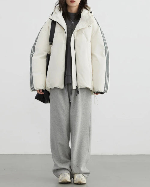 High-Waisted Drawstring Wide-Leg Pants
