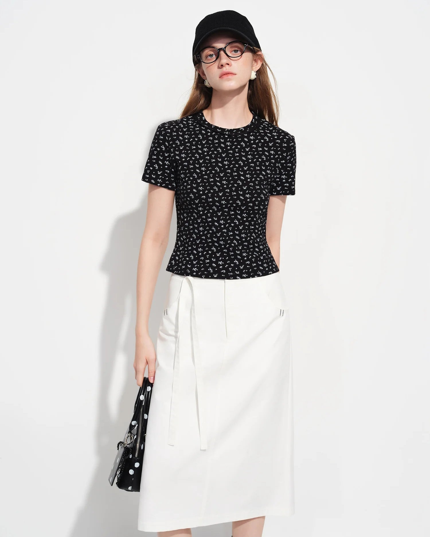 Slim-Fit Floral Short-Sleeve Cotton T-Shirt