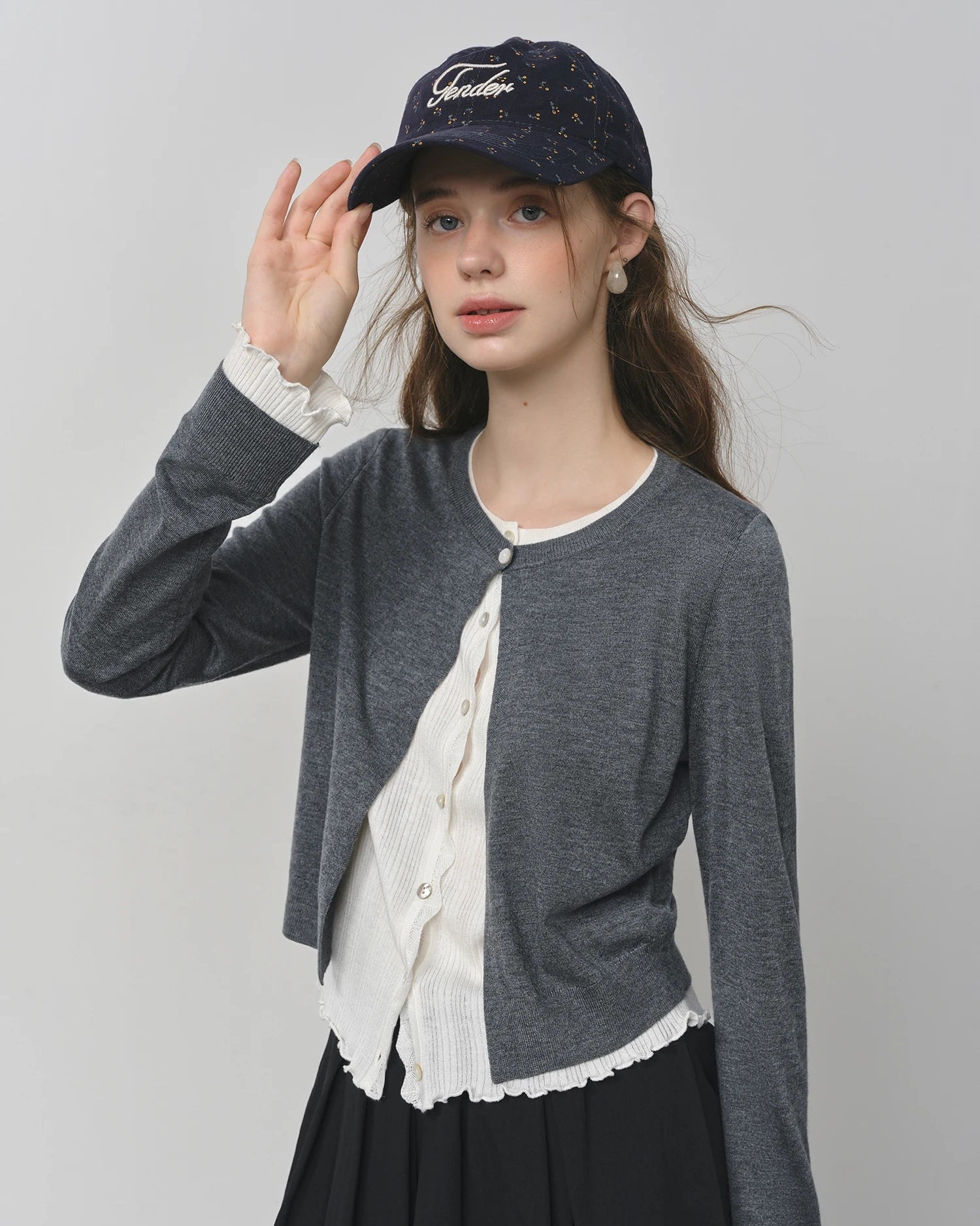Women's Fake Two-Piece Cardigan