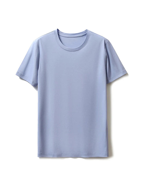 Silk-Cotton-Modal O-Neck Short Sleeve Tee