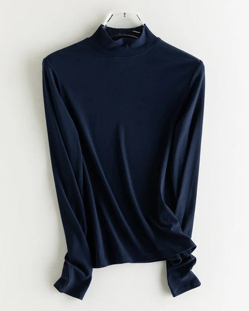Wool-Blend Long-Sleeve Tee