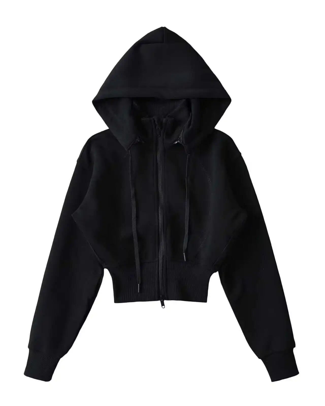 Zip-Up Cropped Sport Jacket